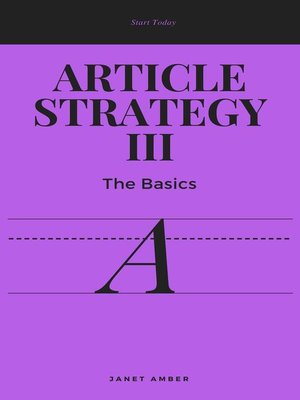cover image of Article Strategy III